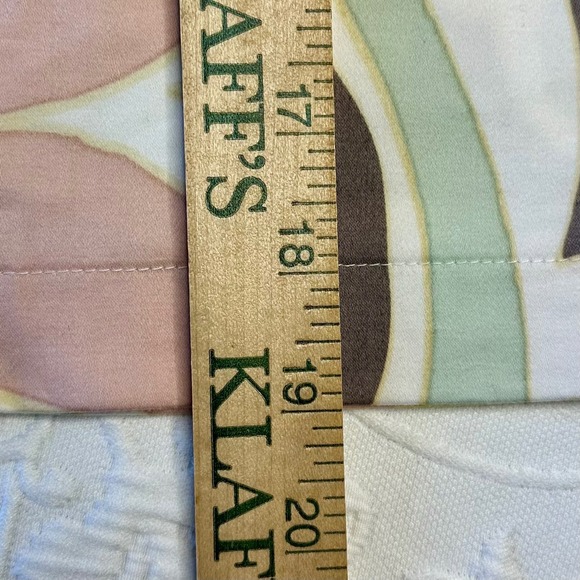 Tyler Boe Retro Floral Psychedelic Mini Skirt Pink Yellow Green Size 10 Cotton - Picture 7 of 8